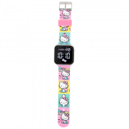 Hello Kitty Pastel Rainbow LED Wrist Watch